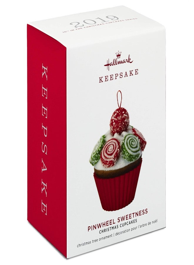 Hallmark Keepsake Christmas Ornament 2019 Year Dated, Christmas Cupcakes Pinwheel Sweetness Fabric - Image 3