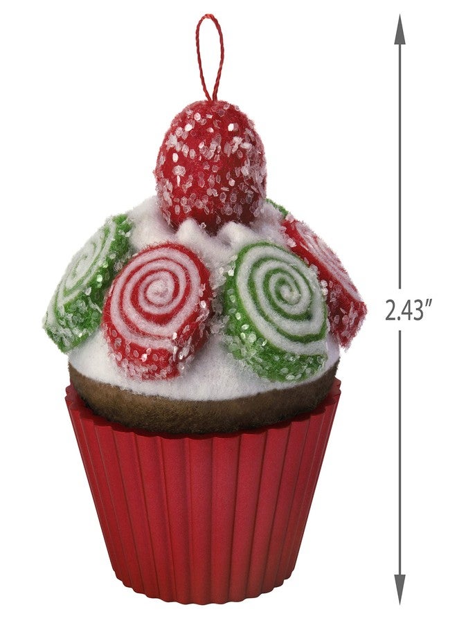 Hallmark Keepsake Christmas Ornament 2019 Year Dated, Christmas Cupcakes Pinwheel Sweetness Fabric - Image 5