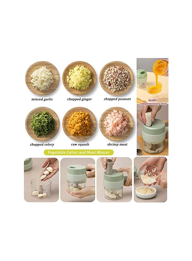 IAF in 1 Portable Electric Chopper Set for Garlic Pepper Onion - Image 3