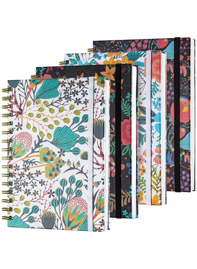 OMEYA Spiral Notebook, B5 Lined Journal for women, Hardcover Spiral Journal with 2 Pockets, College Ruled Large Notebooks 7.48" x 10", 160 Pages Notebook for Office, School Supplies, Gifts - Image 1