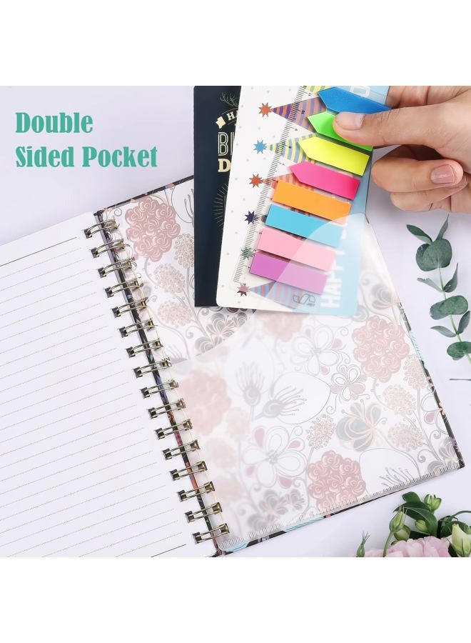 OMEYA Spiral Notebook, B5 Lined Journal for women, Hardcover Spiral Journal with 2 Pockets, College Ruled Large Notebooks 7.48" x 10", 160 Pages Notebook for Office, School Supplies, Gifts - Image 3
