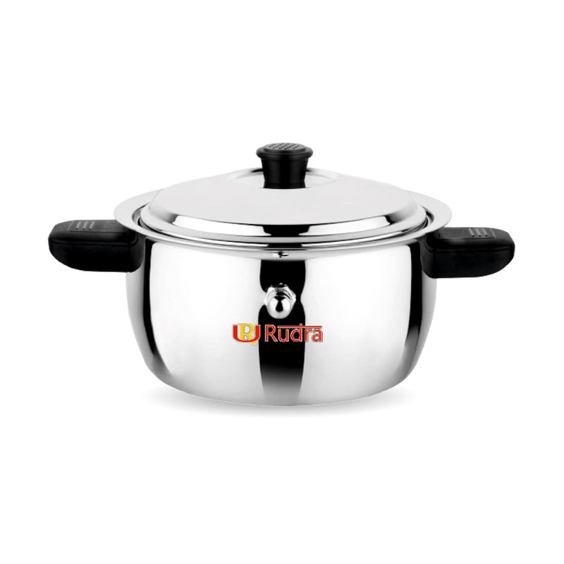 RUDRA Rudra Stainless Steel Ideal Milk BoilerCooker 7L SS 202 Grade SpillProof Design Gas Induction Stove Compatible Durable Hygienic Cookware for Boiling Milk Water Tea More  - Image 1