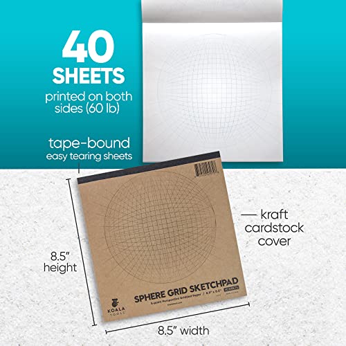 Koala Tools | Drawing Perspective (1 and 2-Point) Large Sketch Pad (5 Point) - Image 4