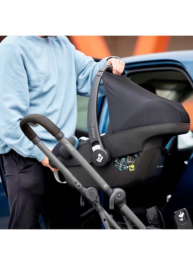 Aer/Aer+ Car Seat Adapters – Universal Stroller Compatibility, Easy One-Click Attachment, Travel System Converter for Seamless Transfers – Black