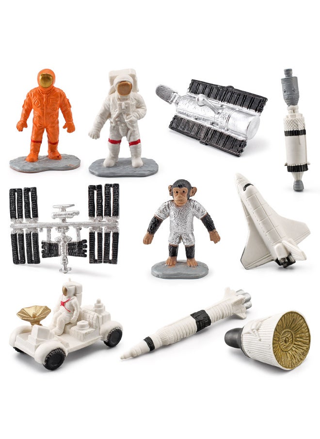 Simulation Astronaut Apollo Satellite Rocket Telescope Space Capsule Model Exploration Space Scene Ornaments-Color:BL-1137 Space 82g