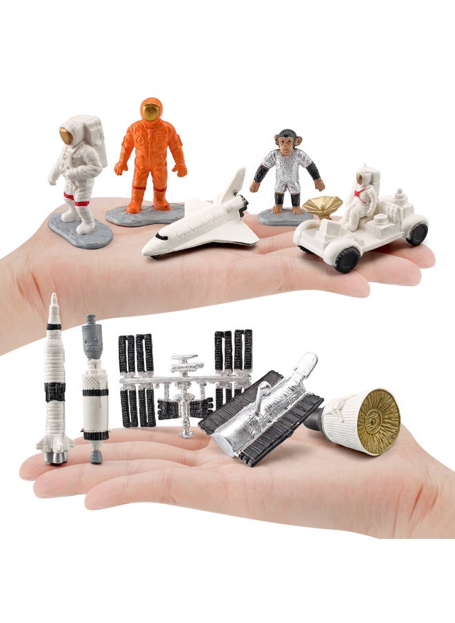 Simulation Astronaut Apollo Satellite Rocket Telescope Space Capsule Model Exploration Space Scene Ornaments-Color:BL-1137 Space 82g
