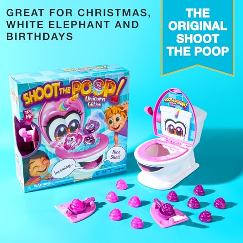 Brybelly Shoot The Poop Unicorn Edition - Sparkly Glitter Poops and All-New Voicelines - Funny Family Game - Image 2
