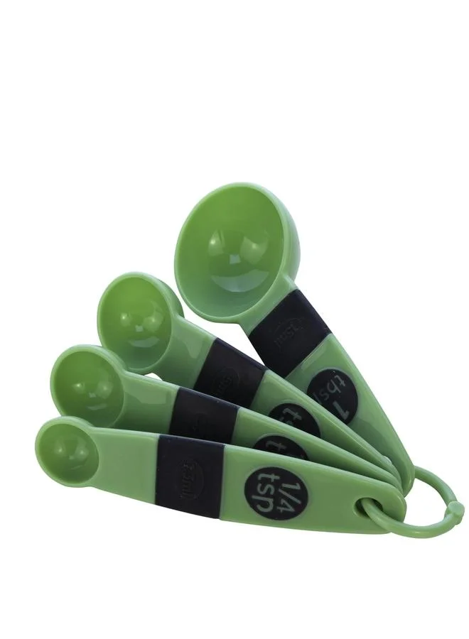 Cuisine Art Cuisine Art 4-Pieces Measuring Spoon Set, Pesto Green