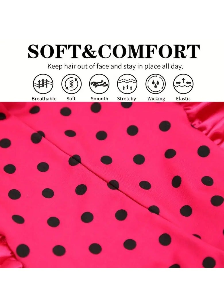 جلوسكي 1 قطعة من الساتان غطاء الشعر غطاء الشعر للنوم، غطاء الاستحمام، قابلة لإعادة الاستخدام العناية بالشعر غطاء النوم غطاء العناية بالشعر اليومي للنساء - Image 3