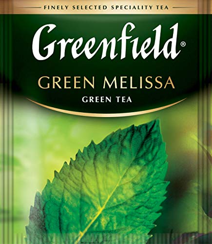 Greenfield Green Melissa Green Tea Collection Finely Selected Speciality Tea 100 Double Chamber Teabags With Tags in Foil Sachets - Image 2