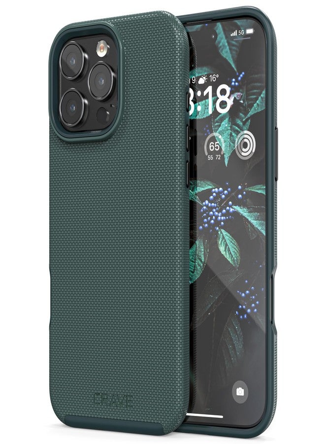 Crave Dual Guard Compatible with iPhone 16 Pro Max Case, Compatible with MagSafe Shockproof Protection Dual Layer Case for Apple iPhone 16 Pro Max (6.9") - Forest Green - Image 1