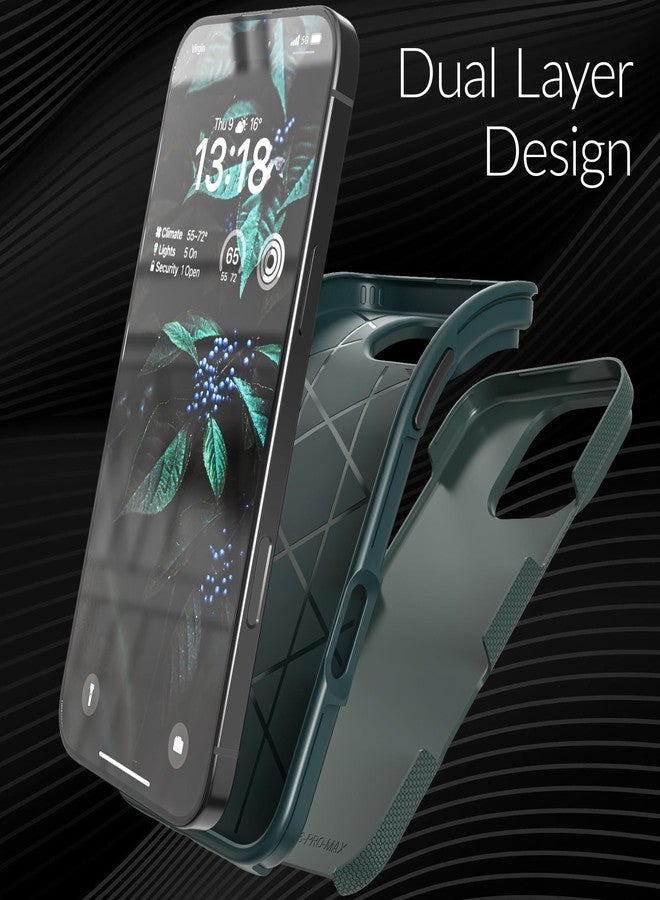 Crave Dual Guard Compatible with iPhone 16 Pro Max Case, Compatible with MagSafe Shockproof Protection Dual Layer Case for Apple iPhone 16 Pro Max (6.9") - Forest Green - Image 4