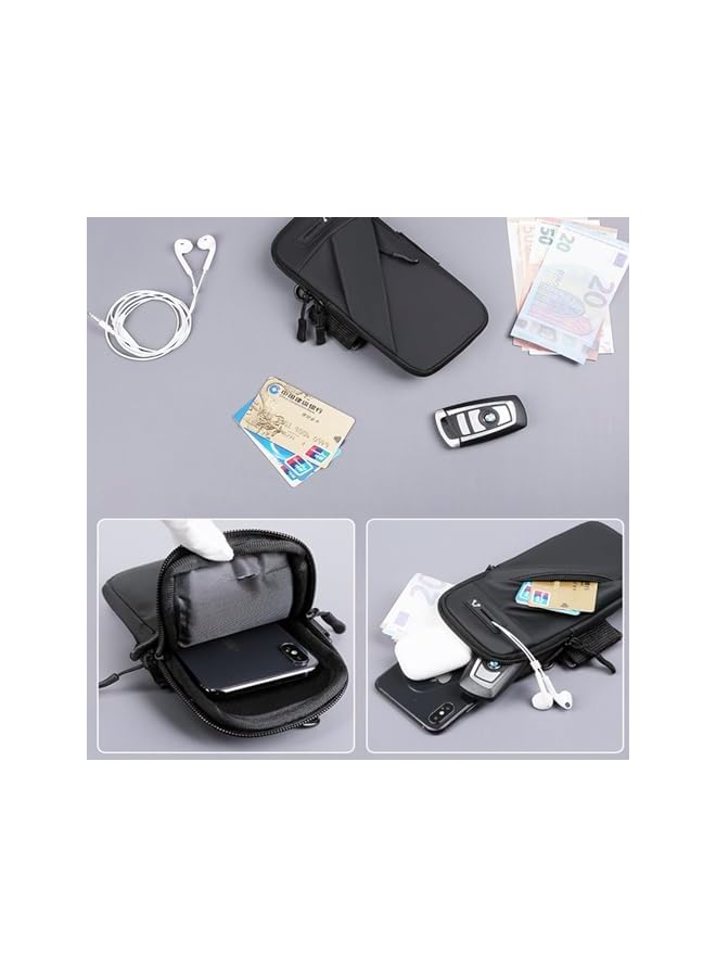 Green Tiger New Arm Band for Phone for Running, Cell Phone Pouch with Adjustable Elastic Band, Waterproof Armband Cell Phone Holder for Running, Walking, Hiking, Biking (gray) - Image 5