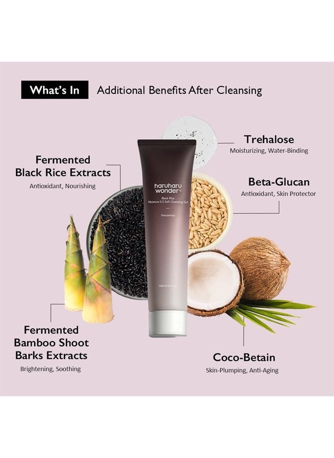 Haruharu Wonder Black Rice Moisture 5.5 Soft Cleansing Gel 100ml Fermented Black Rice Face Wash Foam Cleanser - pzsku/ZB75FACCBE7B90367938AZ/45/_/1713431337/1cd05086-42d2-47a7-96c9-513397e3f7e2