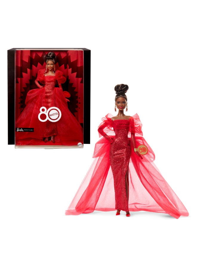 Barbie® Mattel 80th Anniversary Doll - Brunette - Image 1