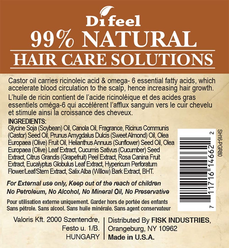 Difeel 99% Natural Moisturizing Hair Care Solutions - Pro-Growth 7.8 ounce - Image 2