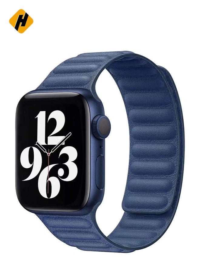 HuHa Premium Leather Adjustable Magnetic  Replacement Wrist Strap For Apple Watch SE/6/5/4 42/44mm - Image 1
