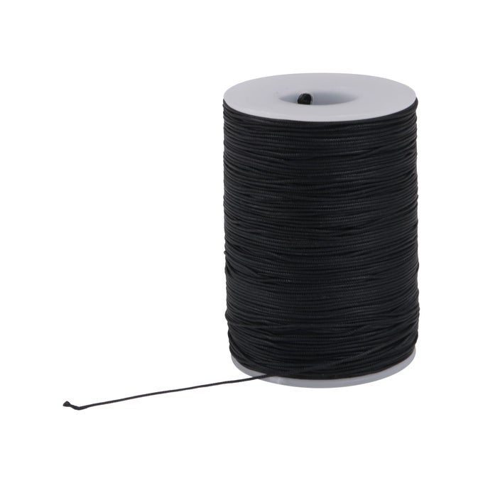 ROUND WAXED THREAD FOR LEATHER SEWING LEATHER THREAD WAX STRING FOR LEATHER CRAFT STITCHING BOOKBINDING 05MM BLACK