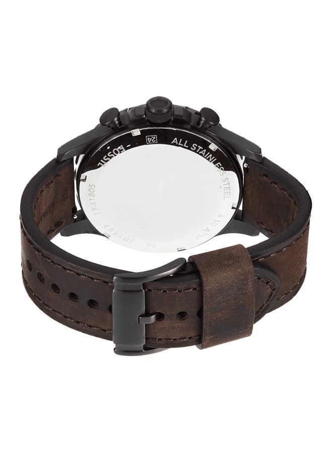 FOSSIL Men Nate Water Resistant Chronograph Watch JR1487 - 50 mm - Brown - Image 2