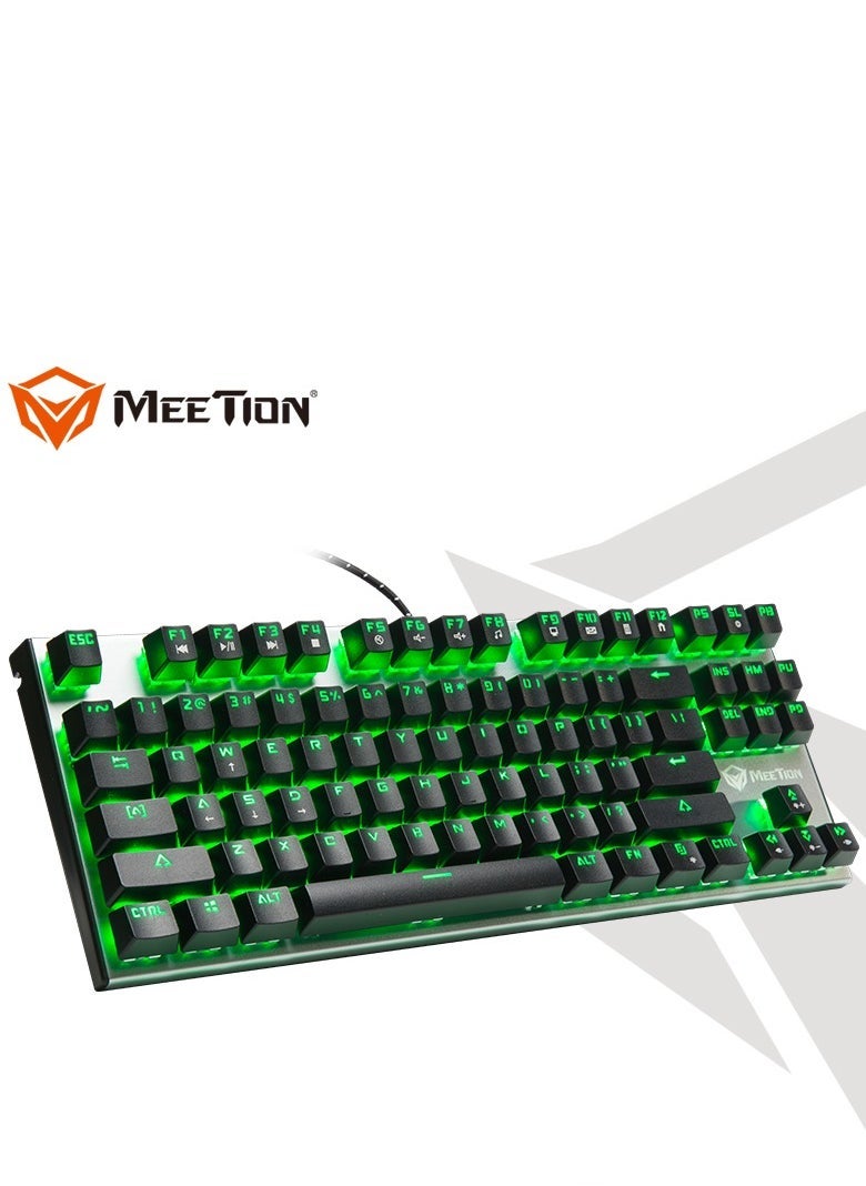 ميشين Meetion MK04 Mechanical Gaming Keyboard – RGB Backlit, Blue Switches, Anti-Ghosting, Multimedia Function Keys | Wired USB Keyboard for PC & Laptop Gaming and Typing – Durable & Clicky - Image 1