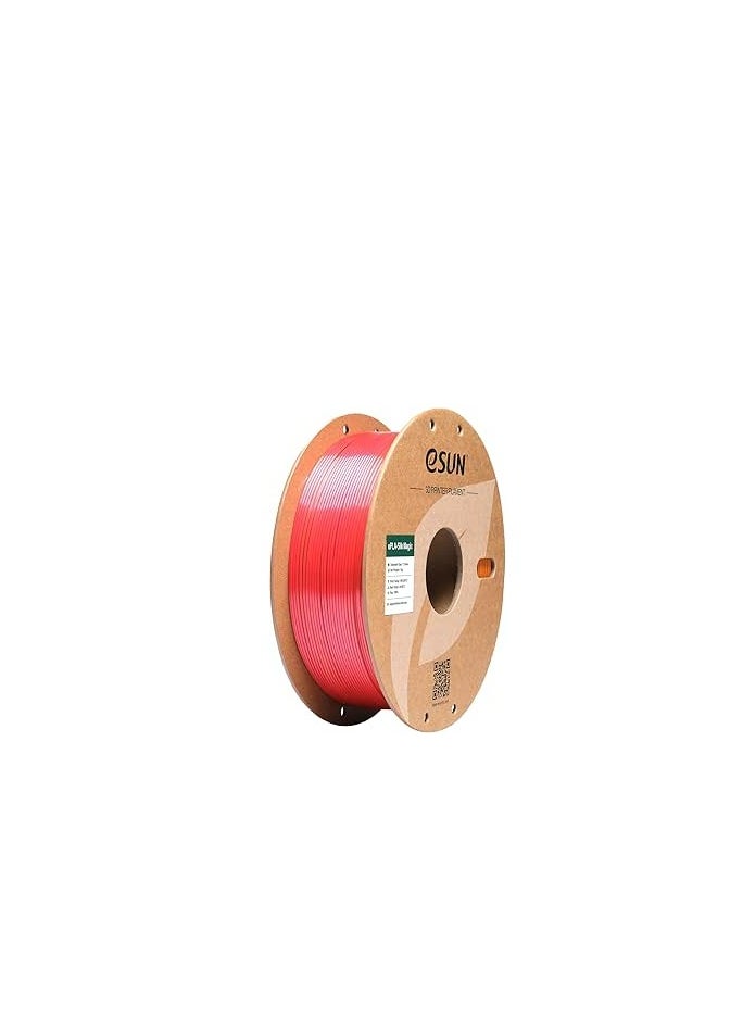 eSUN eSUN Silk Dual-Color PLA Filament 1.75mm, Co-Extrusion Silk Magic PLA 3D Printing Filament, Gradient Changing 1KG Spool (2.2 LBS) for 3D Printers, Silk Red Gold 