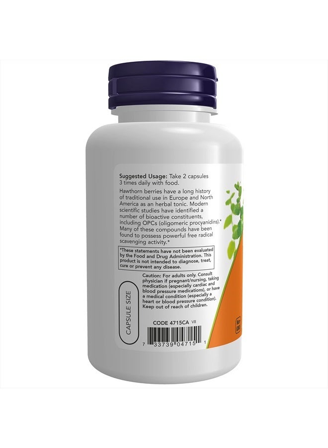 now Foods Hawthorn Berry 540 mg, 100 Veg Capsules (Pack of 2) - Image 3