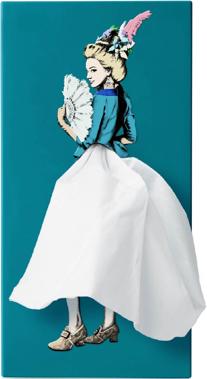 PLAYABLE ART Flying Skirt® Tissue Box - The Original Award-Winning Lady Skirt Design, Resin Pop Art, Weighted Metal Base, Made in Korea, Premium Gifts & Novelty Home Decor by Spextrum (Marie) - Image 1