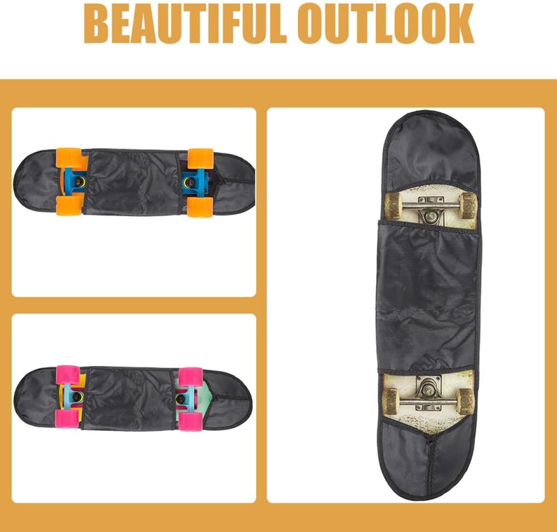 ORFOFE 80cm Skateboard Bag Shoulder Sling Outdoor Skateboard Pouch Double Kick Deck Carrying Case for Sports and Travel - Image 5