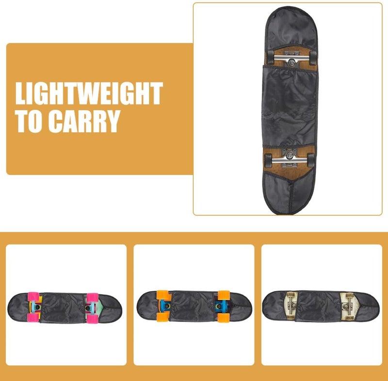 ORFOFE 80cm Skateboard Bag Shoulder Sling Outdoor Skateboard Pouch Double Kick Deck Carrying Case for Sports and Travel - Image 4