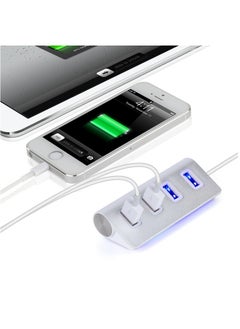ESSAGER 4 in 1 USB2.0 Hub , 4 Ports USB Charging Extender Data Hub Splitter Extension,for Laptop, PC, Computer, USB Devices Super Compatible, 5Gbps Data Transfer Speed Grey  - Image 2