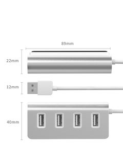 ESSAGER 4 in 1 USB2.0 Hub , 4 Ports USB Charging Extender Data Hub Splitter Extension,for Laptop, PC, Computer, USB Devices Super Compatible, 5Gbps Data Transfer Speed Grey  - Image 4