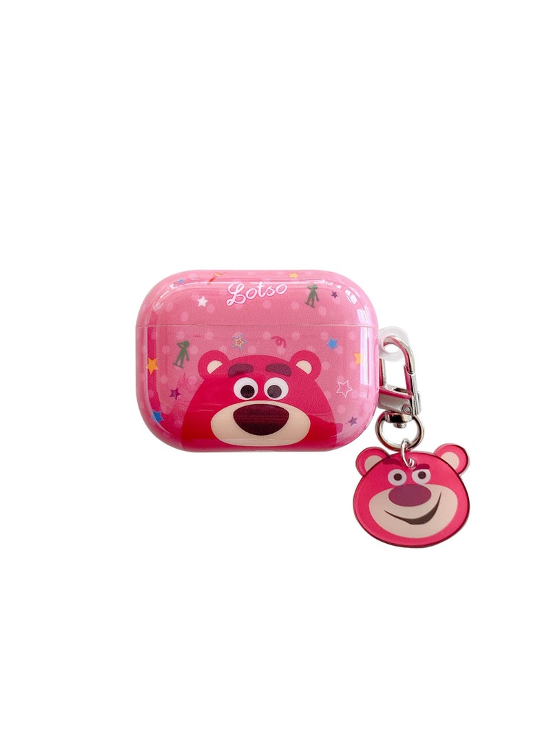 Peanuts Bear Printed Case Cover With Carabiner For Apple AirPods 1/2