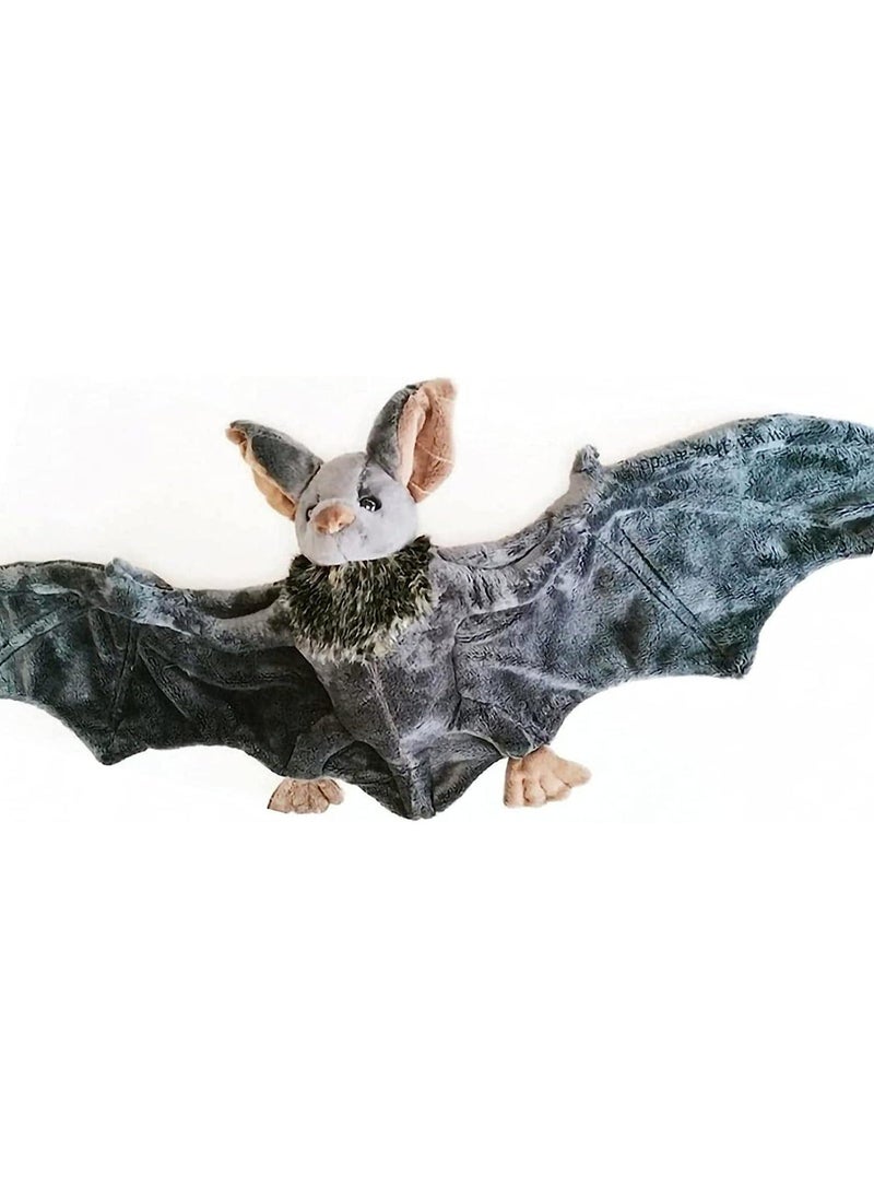 Generic - Bat Plush Toys, 12 inches Stuffed Animals Plush Doll, Creepy Goth Bat Stuffed Animal Lifelike Bats Toys, Grey - Image 1
