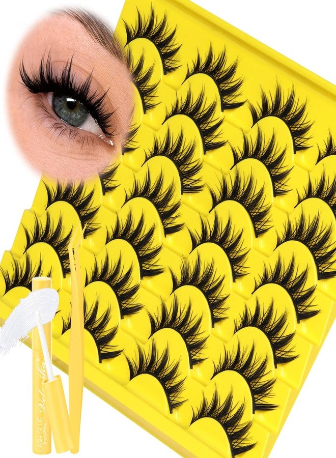 Veleasha Lashes Kit Manga Spiky Eyelashes Anime False Eyelash Kit 14 Pairs - Image 1