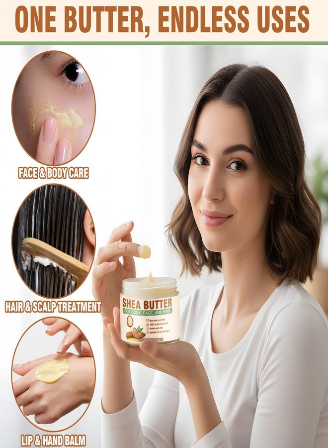 Yeardera Shea Butter Raw Organic, 100% Pure & Natural Unrefined Shea Butter for Skin and Hair, Rich in Vitamins A, E & F, Deep Moisturizing Body & Hand Cream, 7.8 oz - Image 3