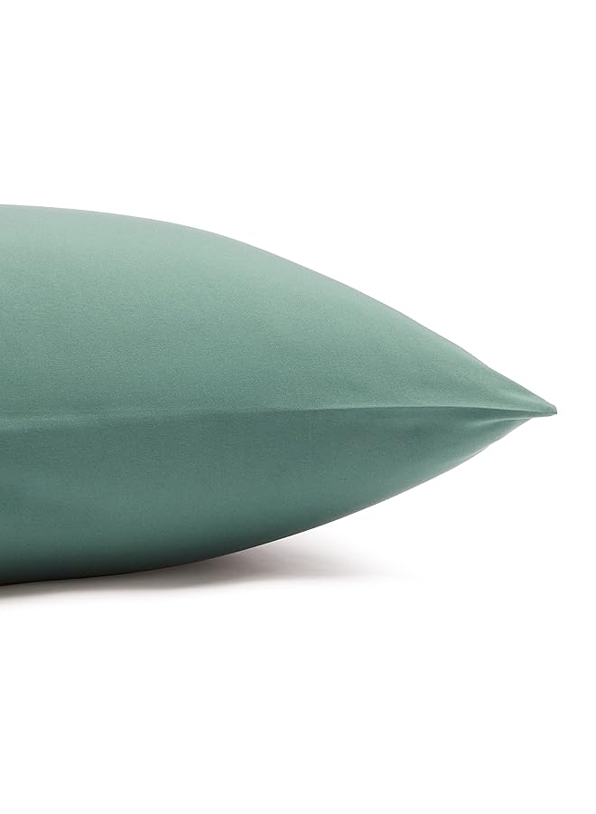 إيروريكس طقم ملاءات سرير خفيفة الوزن فائقة النعومة وسهلة العناية مصنوعة من الألياف الدقيقة مع جيوب عميقة مقاس 14 بوصة باللون الأخضر الزمردي الكامل - Image 5