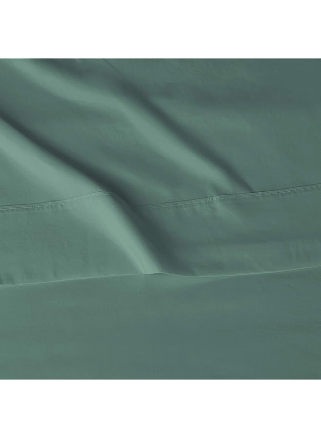 إيروريكس طقم ملاءات سرير خفيفة الوزن فائقة النعومة وسهلة العناية مصنوعة من الألياف الدقيقة مع جيوب عميقة مقاس 14 بوصة باللون الأخضر الزمردي الكامل - Image 4