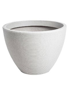 Strata Weather Resistant Elegant Large Valencia Planter Stone 30 x 40 x 40 cm GN585-STN  - Image 1