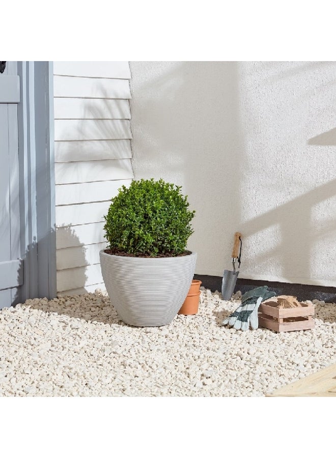 ستراتا أصيص زرع مغربي أنيق مقاوم للعوامل الجوية، حجر 40×40×30سم GN585-STN - Image 2
