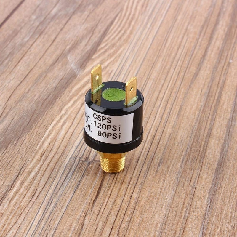YOSOO 90 PSI -120 PSI Air Compressor Pressure Control Switch Valve Heavy Duty for Air compressor Piston Machine, Black Transit damage minimized design - Image 2