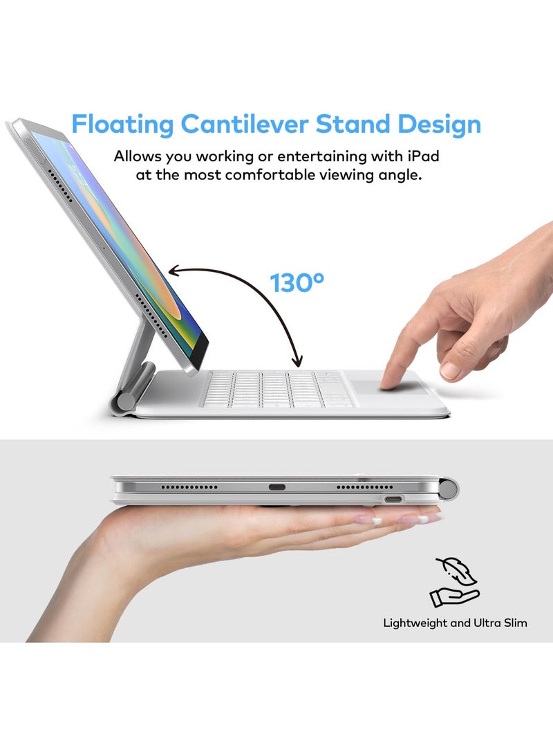 Magic Style Keyboard with Multi-Touch Trackpad - Floating Cantilever Stand - Magnetic Case for iPad 10.9 Inch 10th / 11th Gen, Keyboard Case for iPad 10th Gen 2022 and 11th Gen (A16, 2025) . - Image 2
