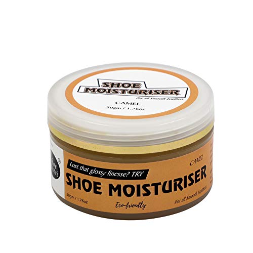 Shoe Mistri Camel Leather Shoe Moisturiser Cream, Beeswax & Carnauba Wax, Shoe Polish for Stain and Dirt Remover, Cleansing Shining Cream for Leather Shoes - Suitable for Soft Leather - 50 Gm - Image 1