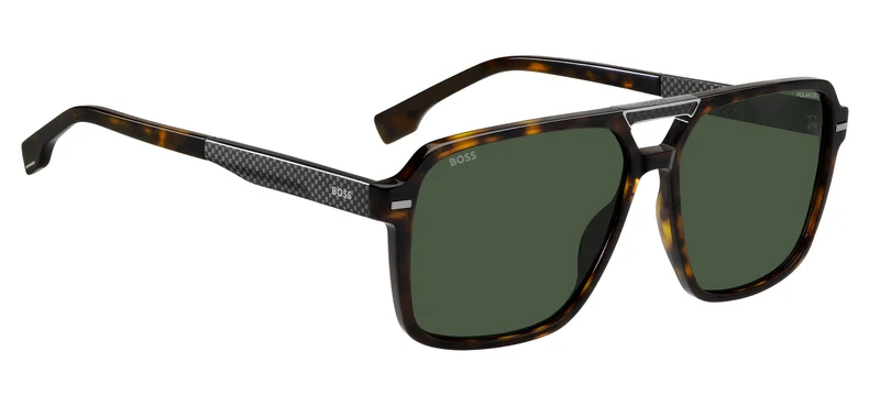 هوجو بوس Square Double Bridge Sunglasses Frames