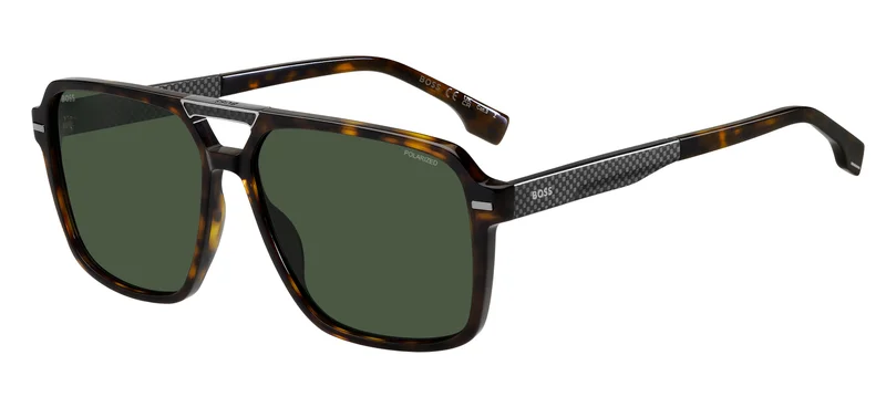 هوجو بوس Square Double Bridge Sunglasses Frames