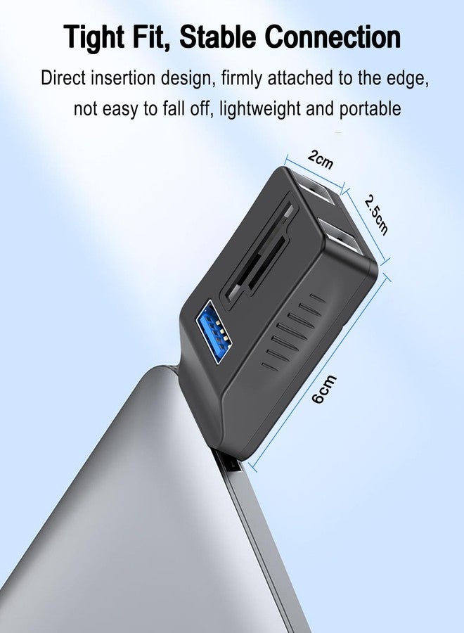 VIENON 5-Port USB 3.0 Hub with SD TF Card Reader, USB Extender Adapter with Memory SD/Micro SD Card Reader, USB 3.0/2.0 Ports, Portable USB Splitter for Laptop,PC, Camera, Flash Driver, HDD, Dash Cam - Image 4