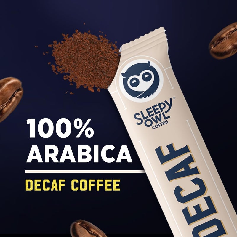 Sleepy Owl Decaf Coffee Sachets | 100% Arabica | Instant Coffee | Decaffeinated Coffee Sachet | Smooth Taste & Rich Aroma | Make It Hot or Cold | 45g (30 Sachets x 1.5g) - Image 2