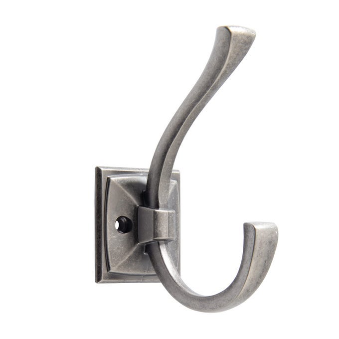 5 PACK ANTIQUE DESIGN WALL HANGING COAT HOOK MATTE ANTIQUE NICKEL COAT HOOK TOWEL HOOK FOR ENTRY SHOE CABINET WARDROBE BATHROOM BEDROOM FURNITURE HARDWARE