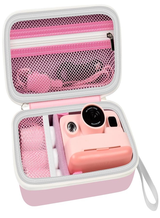 Grapsa Case Compatible with DYLANTO for ESOXOFFORE for ETIKEZ for YTETCN for DUDUDRAGON Instant Print Camera, Kids Camera Storage for Accessories (Box Only) (Single Case, Pink) - Image 1