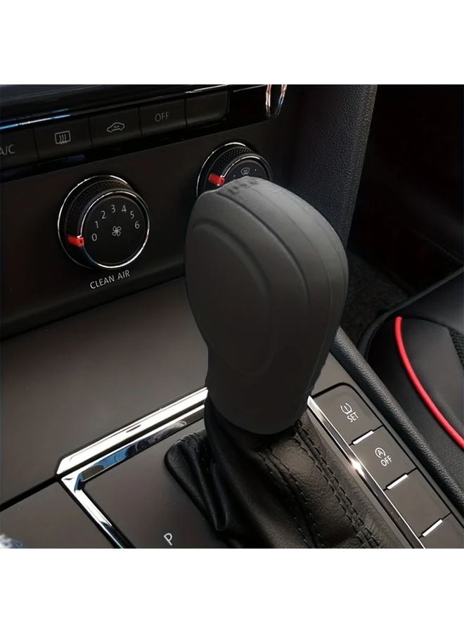 Black Soft Protective Silicone Cover for Car Gear Shifter Upgrade - Image 4