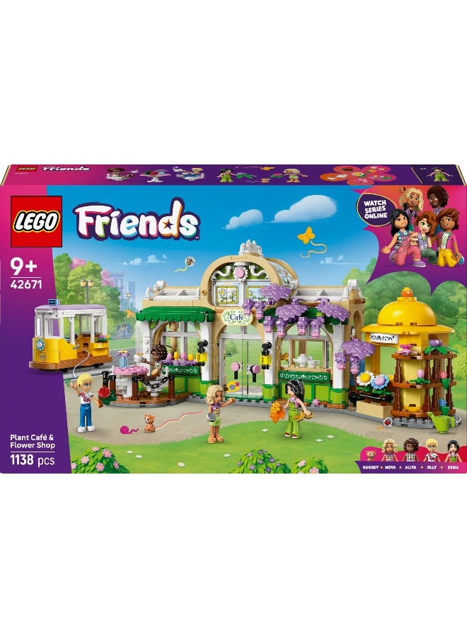 LEGO مجموعة بناء مقهى النباتات ومتجر الزهور LEGO Friends 42671 (1138 قطعة) - Image 2